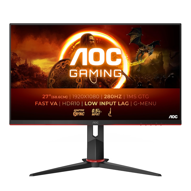 AOC 27G2ZN3 68,6cm (27") FHD VA Gaming Monitor 16:9 HDMI/DP 280Hz 0,5ms (MPRT) Sync