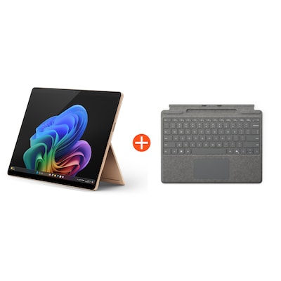 Microsoft Surface Pro (11. Edition) 13" OLED 2in1 Sand Snapdragon® X Elite 16GB RAM 1TB SSD Win11 ZIB-00043 inkl. Platin Keyboard SL