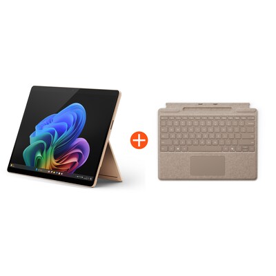 Microsoft Surface Pro (11. Edition) 13" OLED 2in1 Sand Snapdragon® X Elite 16GB RAM 1TB SSD Win11 ZIB-00043 inkl. Dune Keyboard SL