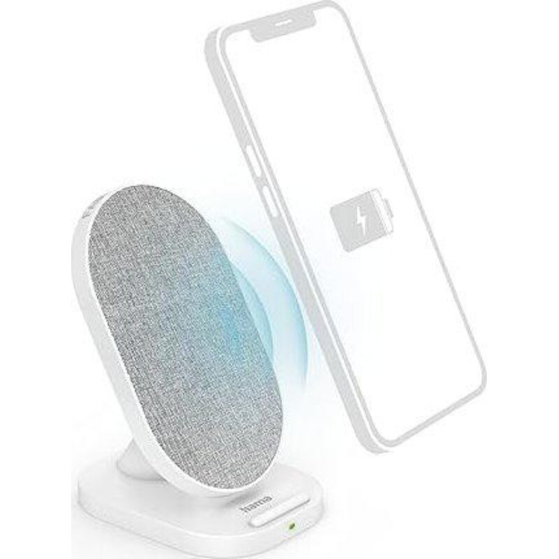 Hama 00201686 Wireless Charger QI-FC10S-Fab, 10 W, kabellose Smartphone-Ladestation, WS