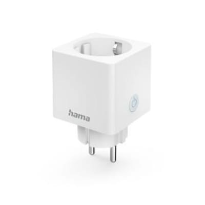 Hama 00176573 WLAN-Steckdose Mini, per Sprache/App steuern, zum Nachrüsten, 3.680W, 16A