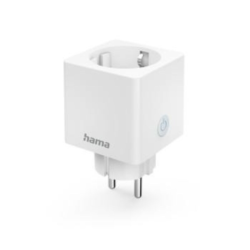 Hama 00176573 WLAN-Steckdose Mini, per Sprache/App steuern, zum Nachrüsten, 3.680W, 16A