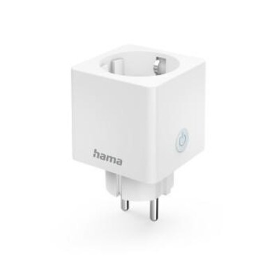 Hama 00176626 WLAN-Steckdose HomeKit, per Sprache/App steuern, 3.680W, 16A