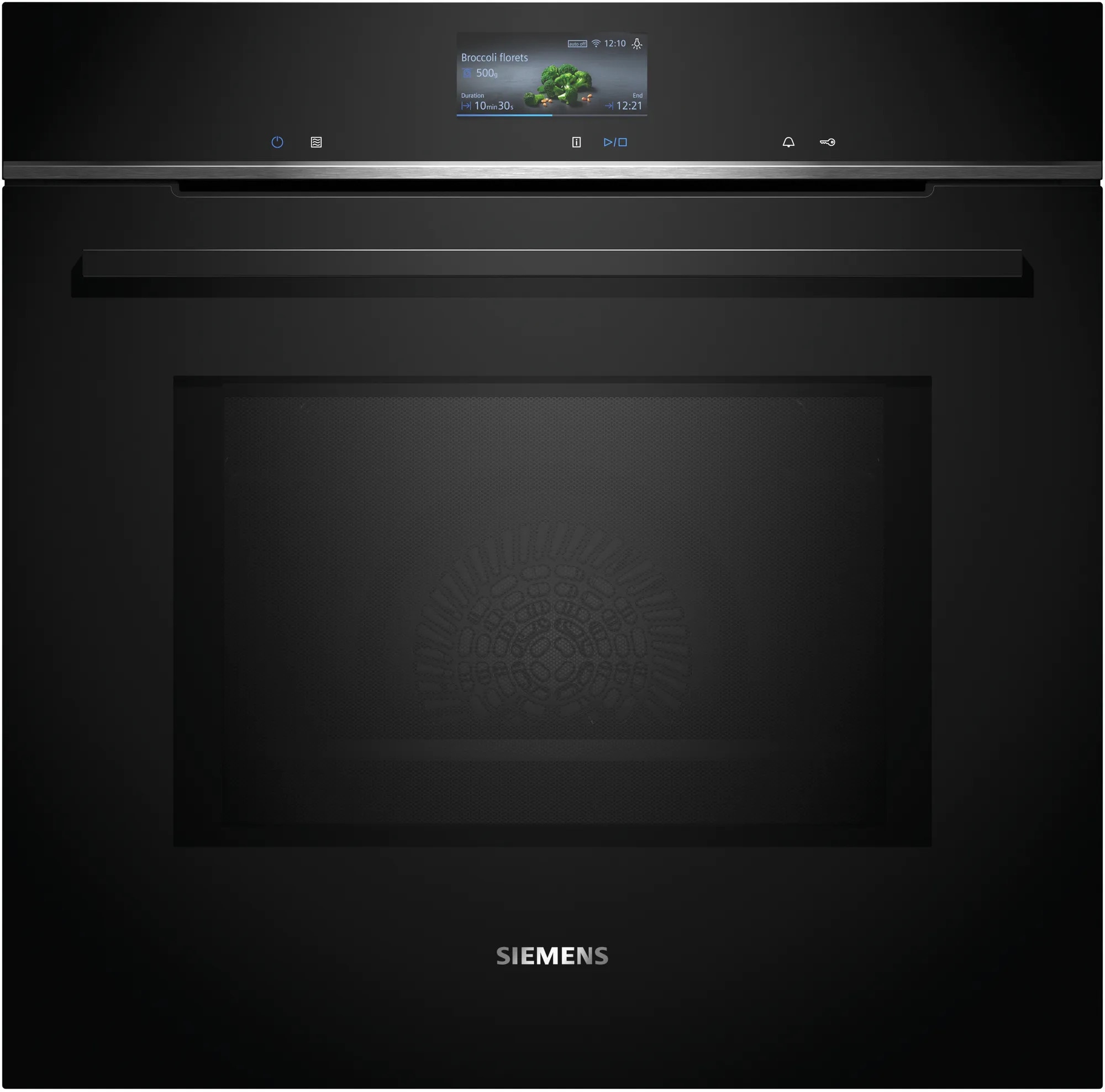 Siemens HM736GAB1 iQ700 Einbaubackofen, 67 l Volumen, bis 300 °C, Mikrowellenfunktion