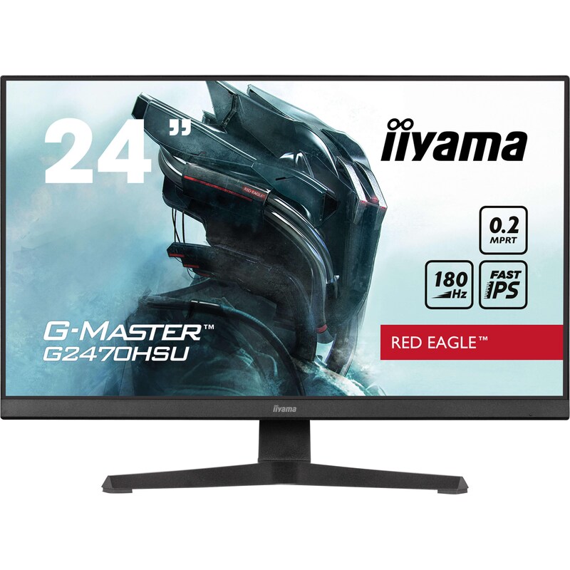 DisplayPort/HDMI günstig Kaufen-iiyama G-Master G2470HSU-B6 60,5cm (23,8") FHD IPS Gaming Monitor 16:9 HDMI/DP/USB 180Hz 0,2ms (MPRT) Sync. iiyama G-Master G2470HSU-B6 60,5cm (23,8") FHD IPS Gaming Monitor 16:9 HDMI/DP/USB 180Hz 0,2ms (MPRT) Sync <![CDATA[• Energieeffizienzklass