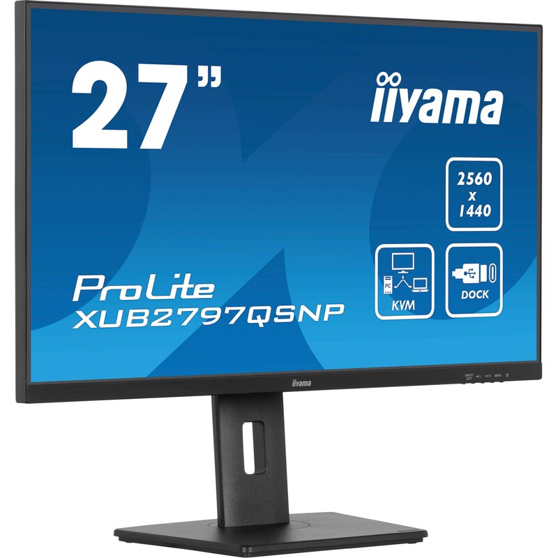 iiyama ProLite XUB2797QSNP-B1 68,5cm (27") WQHD IPS LED-Monitor DP/HDMI/USB-C