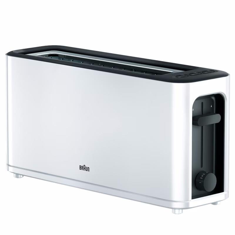 Braun HT 3100 PurEase Langschlitz-Toaster weiß