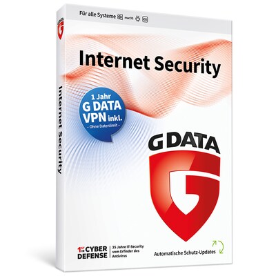 GData Internet Security 3 Platz plus VPN  Download Code