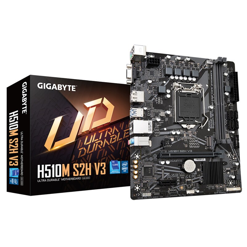 GIGABYTE H510M S2H V3 DDR4 mATX Mainboard Sockel 1200 HDMI/VGA/DP