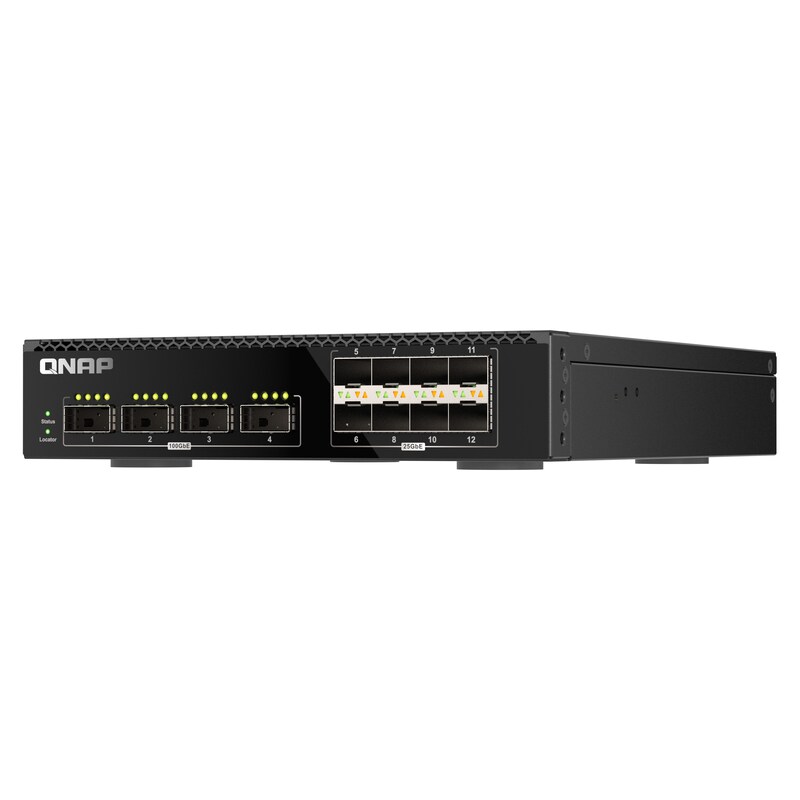 10 Port günstig Kaufen-QNAP QSW-M7308R-4X 100 und 25 GbE Switch Managed 12-Port. QNAP QSW-M7308R-4X 100 und 25 GbE Switch Managed 12-Port <![CDATA[• Rackmount 100 GbE Switch • 4x 100GbE und 8x 25GbE Ports • Half-Rackmount-Design]]>. 