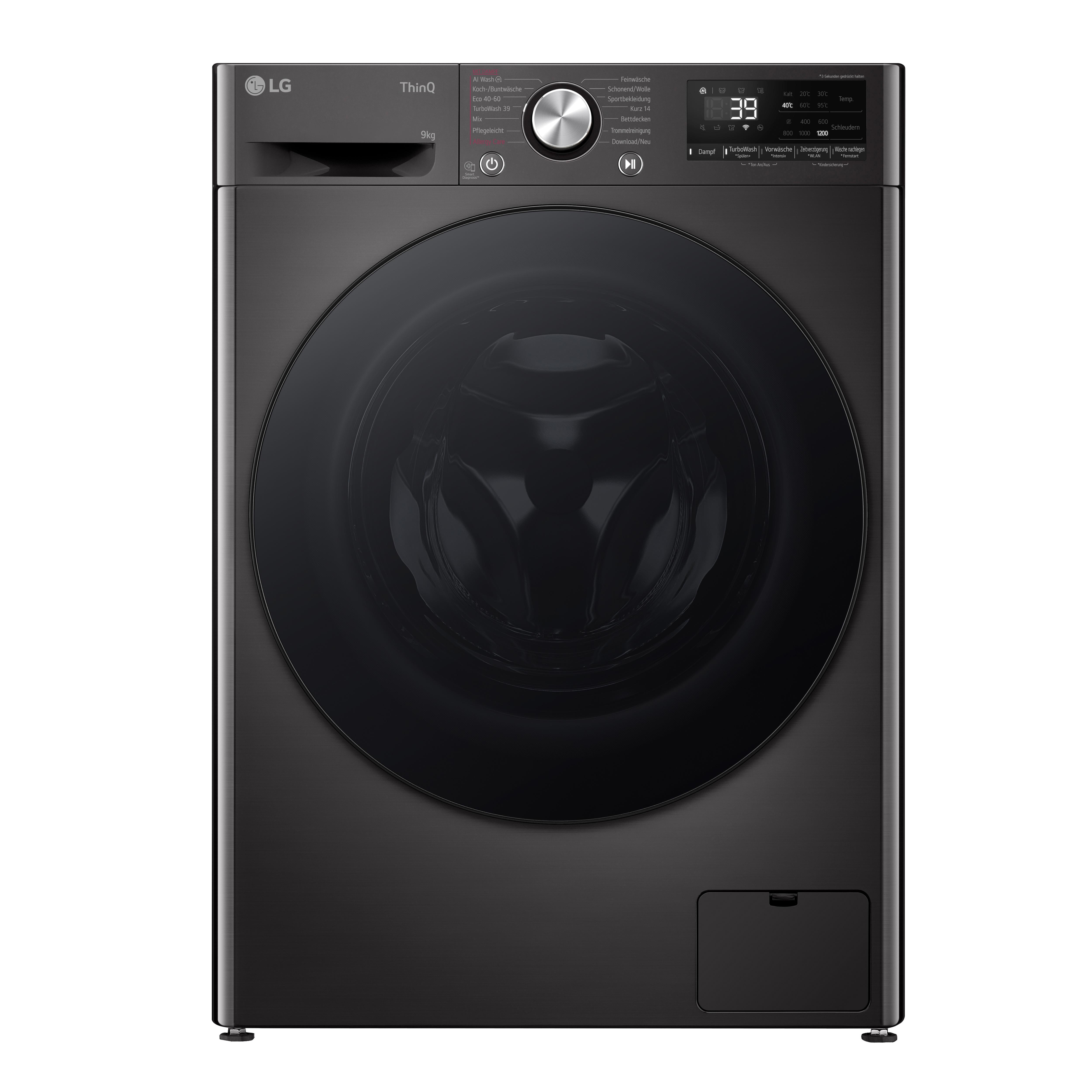Lg Electronics Lg Serie 7 Waschmaschine Schwarz F2v7slim9b
