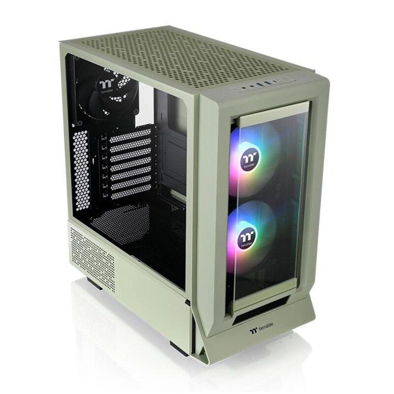 THERMALTAKE Ceres 350 MX Midi-Tower Gehäuse Seitenfenster grün