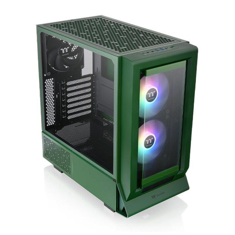 THERMALTAKE Ceres 350 MX Midi-Tower Gehäuse Seitenfenster renngrün