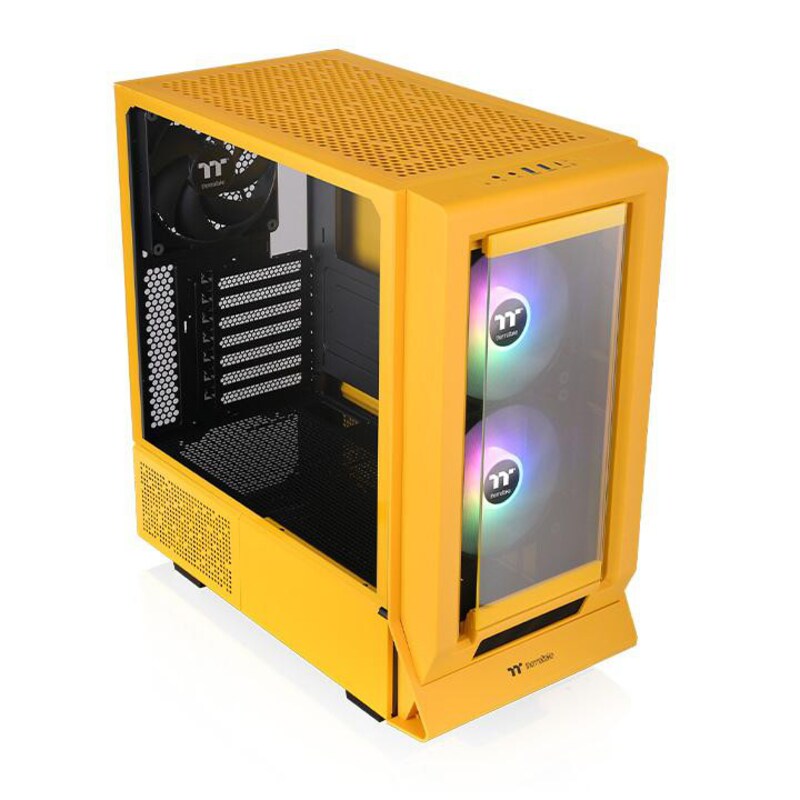 the Use günstig Kaufen-THERMALTAKE Ceres 350 MX Midi-Tower Gehäuse Seitenfenster gelb. THERMALTAKE Ceres 350 MX Midi-Tower Gehäuse Seitenfenster gelb <![CDATA[• ATX Gaming Gehäuse, MIDI Tower mit Seitenfenster • Für Mainboards Mini ITX, Micro ATX, ATX, E-ATX • Bis zu 