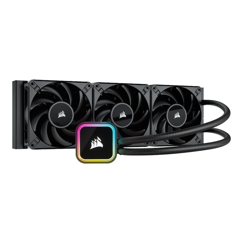 Corsair ICUE H150i RGB Elite Wasserkühlung 360 mm Intel und AMD CPU schwarz