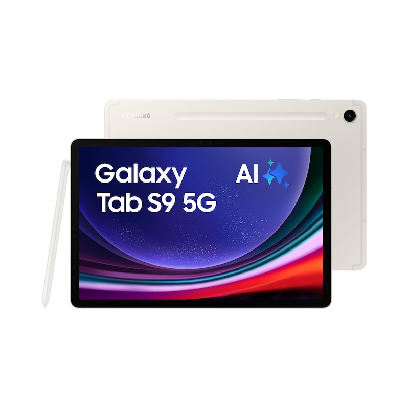 mit 5G günstig Kaufen-Samsung GALAXY Tab S9 X716B 5G 128GB beige Android 13.0 Tablet. Samsung GALAXY Tab S9 X716B 5G 128GB beige Android 13.0 Tablet <![CDATA[• 27,8 cm (11,0 Zoll) WQXGA Display mit 2560 x 1600 Pixeln • 3,36 GHz Qualcomm-Snapdragon 8 Gen 2 (SM8550) Octa-Core-Pr