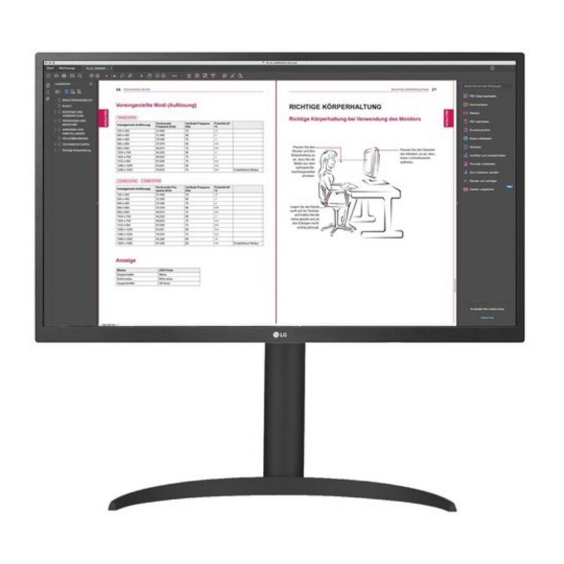 LG 27BP55U-B.AEU 68,4 cm (27") 4K UHD 16:9 IPS Monitor HDMI/2xDP/USB-C Pivot 60Hz