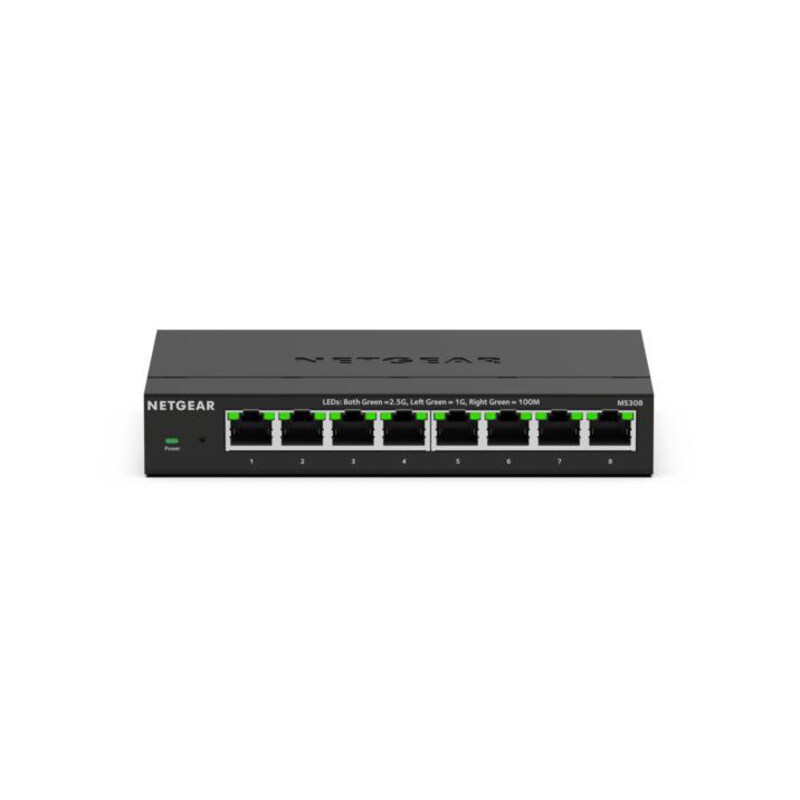 Netgear MS308-100EUS 8 Port Multi-Gigabit 2,5G Ethernet Unmanaged Switch