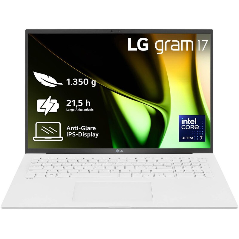 LG gram 17" Core Ultra 7 155H 16GB/1TB SSD Win11 weiss 17Z90S-G.AA77G