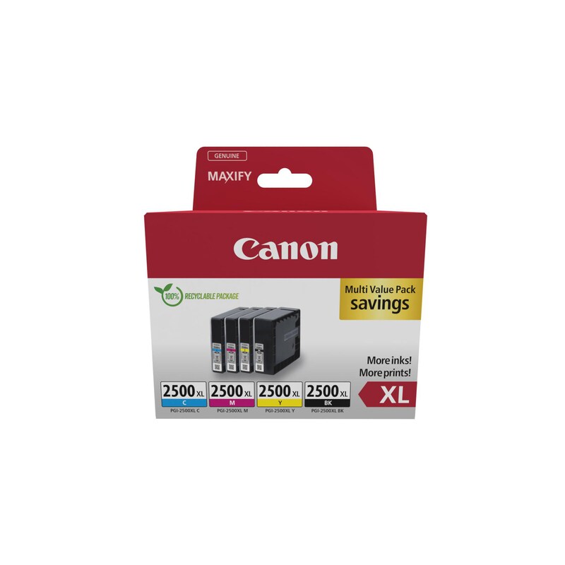 Canon 9254B010 Druckerpatrone PGI-2500XL Multipack C/M/G/BK