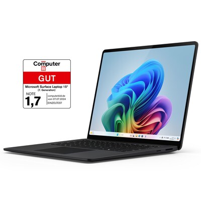 Surface Laptop (7.Generation) Copilot+PC 15" QHD Touch Graphite Snapdragon® X Elite 16GB/1TB SSD Win11 ZYT-00030