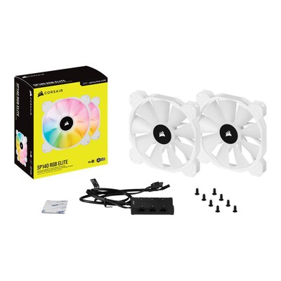 Corsair iCUE SP140 RGB Pro Performance 140mm weiß Dual-Pack