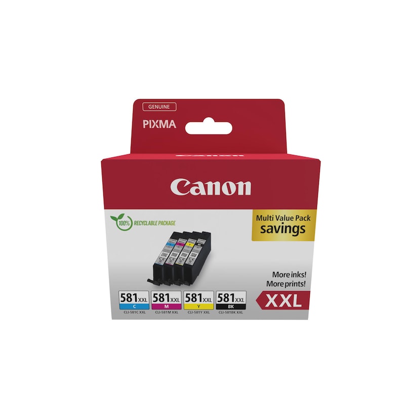 Canon CLI-581XXL 1998C006 Original Druckerpatronen Multipack