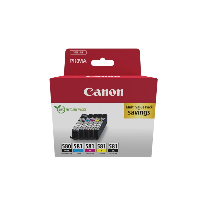 Canon PGI-580 CLI-581 / 2078C008 Original Druckerpatronen Multipack