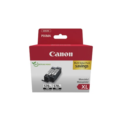 Canon 0318C010 PGI-570XL PGBK pigmentiertes schwarz Tintenpatrone Doppelpack