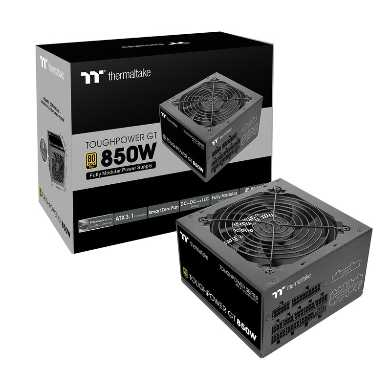 850 Watt günstig Kaufen-Thermaltake Toughpower GT Gold 850W Netzteil. Thermaltake Toughpower GT Gold 850W Netzteil <![CDATA[• ATX Netzteil mit 850 Watt 80 Plus Gold • Leiser 120 mm Lüfter, Aktive PFC • OCP, OVP, OPP, SCP, OTP • 4x PCIe 6+2 Pin, 6x SATA • Netzschalter - Intel ATX