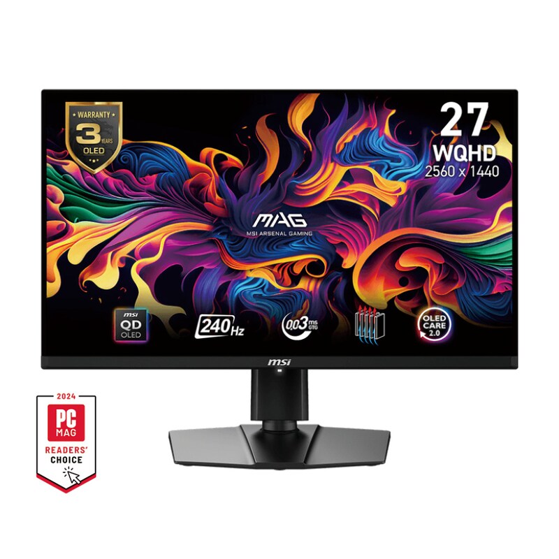 MSI MAG 271QPXDE QD-OLED E2 67,3cm (26,5") QHD Gaming Monitor 16:9 DP/HDMI/USB-C 240Hz