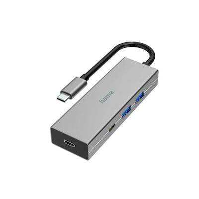 Hama 00200136 USB-C-Hub, 4 Ports, 2x USB-A, 2x USB-C, USB 3.2 Gen1, 5 Gbit/s