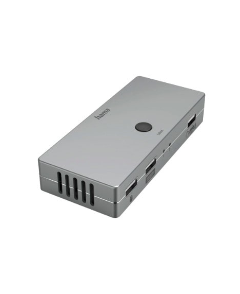 Hama 00200135 KVM-Umschalter Connect2Switch, inkl. Kabel, 4 Ports