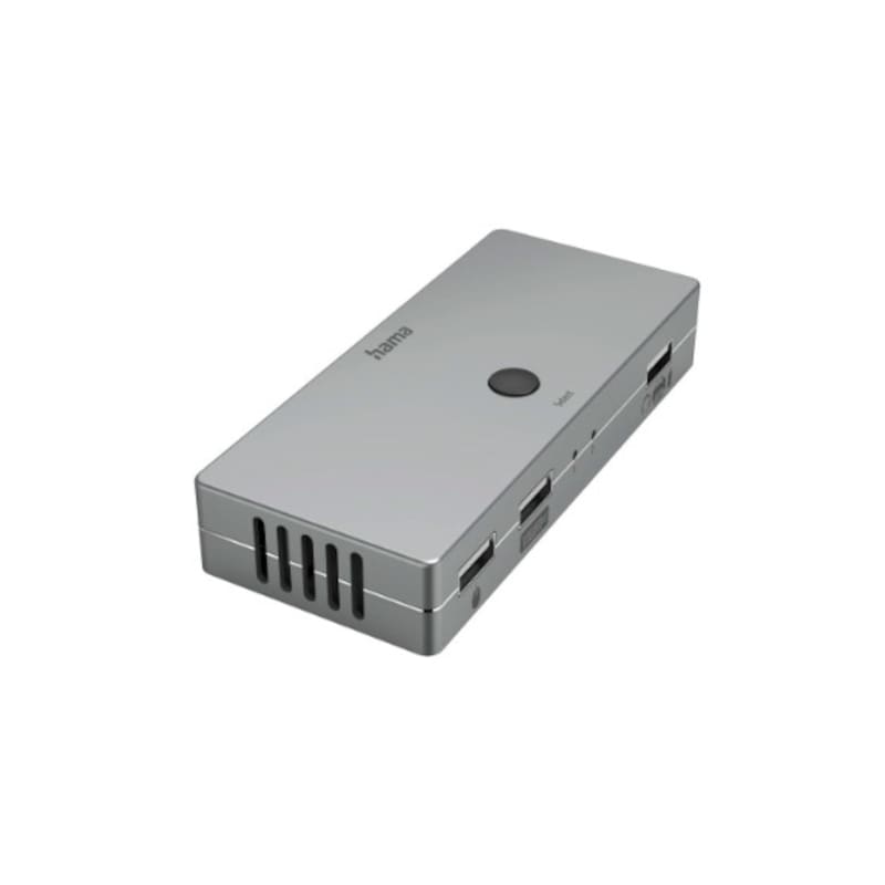 Hama 00200135 KVM-Umschalter Connect2Switch, inkl. Kabel, 4 Ports