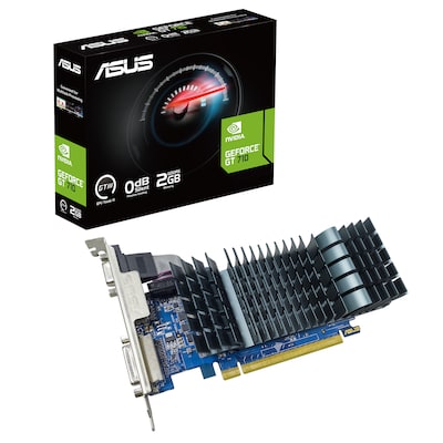 Image of ASUS GeForce GT 710 EVO 2GB GDDR5 PCIe DVI/HDMI/VGA passiv low profile