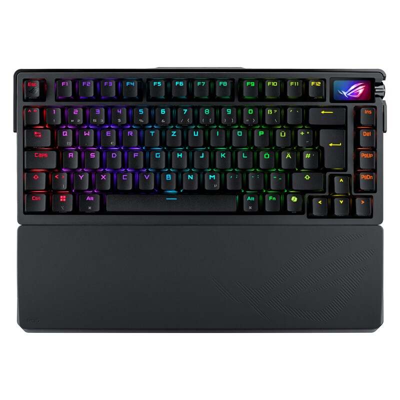 ASUS ROG Azoth Extreme 75% Gaming Tastatur, Mechanische ROG NX-RED-Switches (Linear), OLED-Touchscreen, Rapid-Trigger