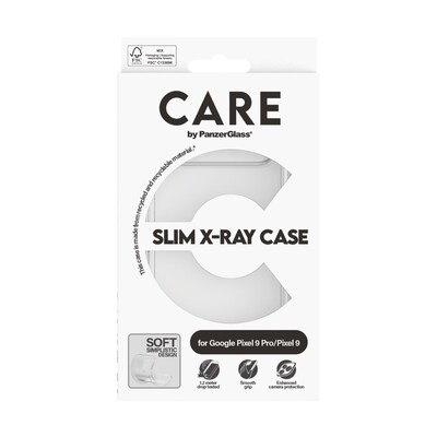 CARE by PanzerGlass® Fashionable Case Transparent X-Ray Soft Basic Google Pixel 9 | 9 Pro