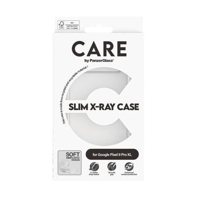 CARE by PanzerGlass® Fashionable Case Transparent X-Ray Soft Basic Google Pixel 9 Pro XL