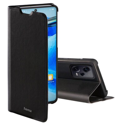 Hama 00172417 Booklet Slim Pro für Xiaomi Redmi Note 12 Pro 5G, Schwarz