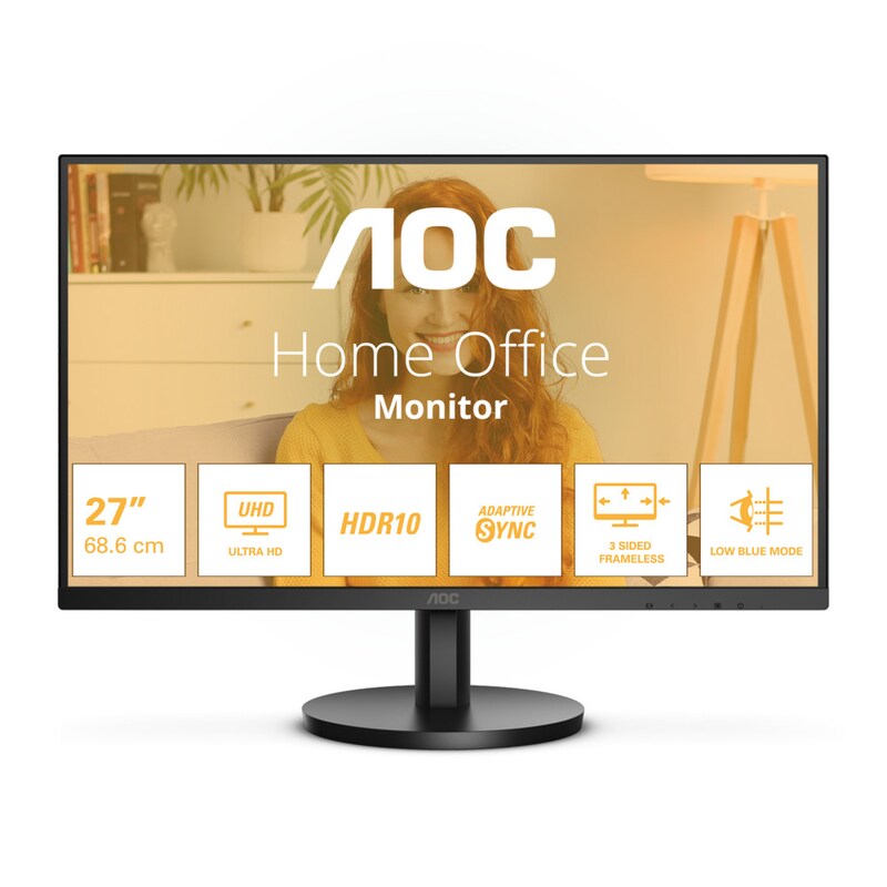 AOC U27B3M 68,6cm (27") 4K UHD VA Office Monitor 16:9 HDMI/DP 60Hz Sync HDR10