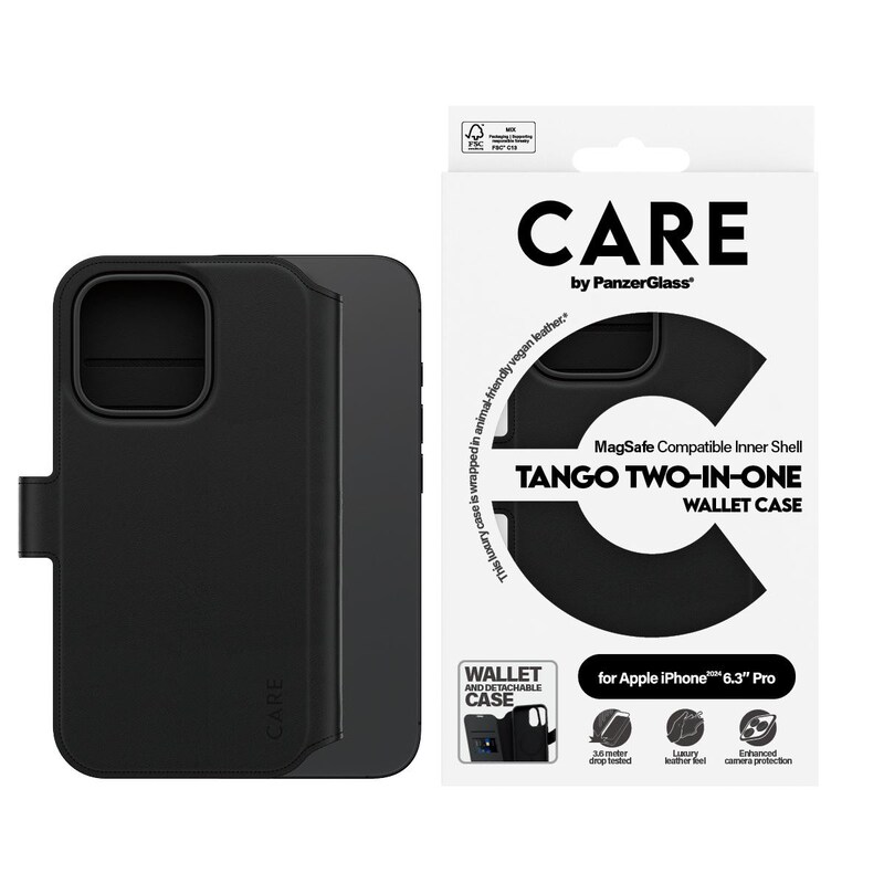 CARE by PanzerGlass® Feature Case Tango To-i-En Wallet m. MagSafe iPhone 16 Pro