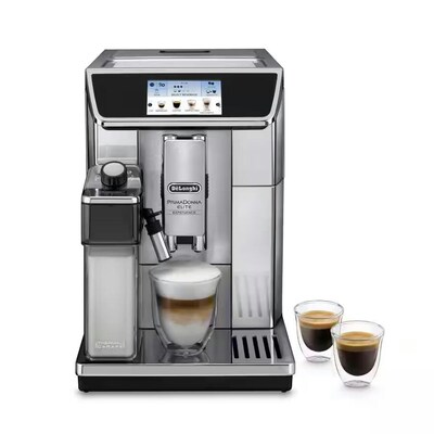 DeLonghi ECAM 650.85.MS PrimaDonna Elite Kaffeevollautomat Silber