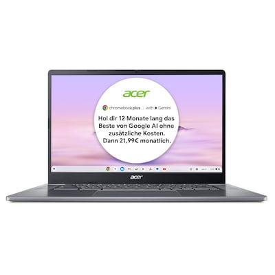 Image of Acer Chromebook Plus 515 Laptop mit Google AI 15"FHD i3-1215U 8GB/256GB SSD ChromeOS CB515-2HT-39N3