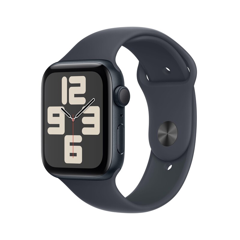 Apple Watch SE GPS 44mm Alu Mitternacht Sportarmband Mitternacht - M/L