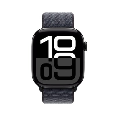 Apple Watch Series 10 LTE 46mm Diamantschwarz Aluminiumgehäuse mit Ink Sport Loop