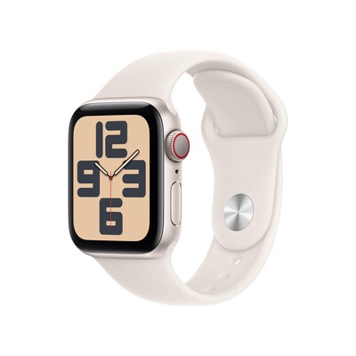 Image of Apple Watch SE GPS + Cellular 40mm Alu Polarstern Sportarmband Polarstern - M/L