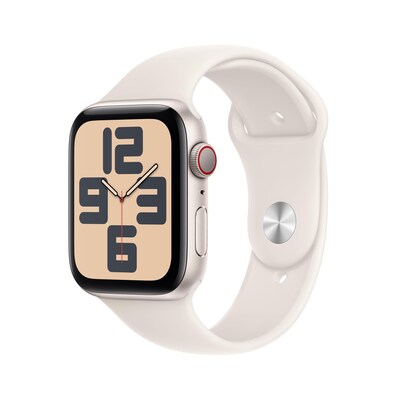 Image of Apple Watch SE GPS + Cellular 44mm Alu Polarstern Sportarmband Polarstern - M/L