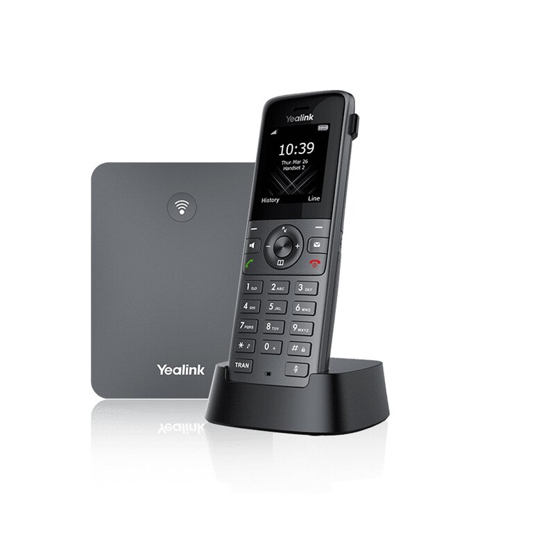 Yealink W73P DECT - Schnurloses Telefon / VoIP-Telefon mit Rufnummernanzeige