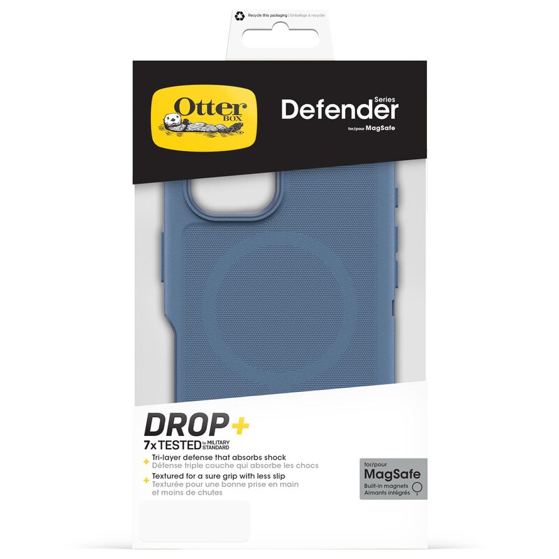 OtterBox Defender MagSafe Apple iPhone 16 Plus - Baby Blue Jeans - blue