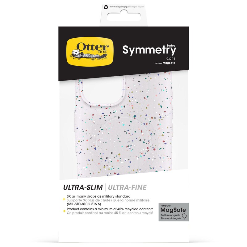 OtterBox Symmetry Core Apple iPhone 16 Sprinkles - white